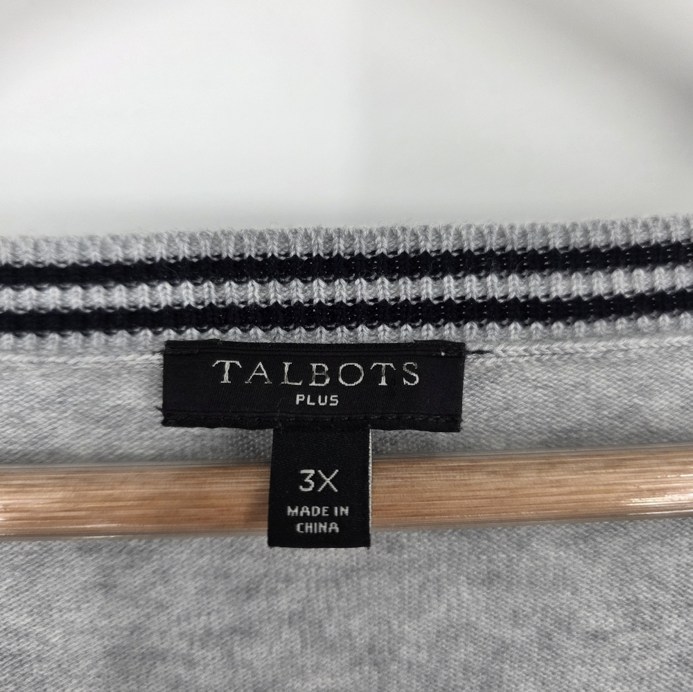 Talbots Frenchie Nautical Sweater, Sz 3X - Picture 7 of 8